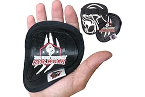 THE UGLY MONKEY GYM WEAR Fitness Handschuhe Herren Damen Grip Pads Griffpads Krafttraining Griffpolster Kraftsport Gym Pull up Hantel 1 Paar Neopren Trainingshandschuhe - Workout Gloves Bodybuilding Griff.