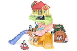 VTech Toot-Toot Drivers Road Trip Play Set, Bluey Playset includes Toy Car, Vehicle Tracks for Kids with Lights and Sounds, For Toddlers, 12 Months, 2, 3, 4+ Years, English Version