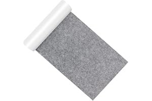 Cahomo Feutrine Autocollante,20 x 150 cm Antiderapant Feutre Adhesive Patin Feutre Meuble,Rouleau de Feutre adhésif Rembourrage de Meubles pour Protection Pied de Table Chaise Canape - Gris Foncé