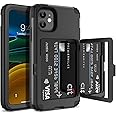 iPhone 11 Wallet Case - WeLoveCase Defender Wallet Credit Card Holder Cover with Hidden Mirror Three Layer Shockproof Heavy D