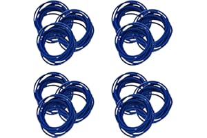 FADBUDSS 100 PCS Elastic Hair Bands, 2mm Thin Hair Bobbles Seamless Ponytail Holders for Fine Hair, Strong Small Bulk Hair Ties No Metal Gentle Elastics No Damage Snag Free for Women Girls Kids (Blue)