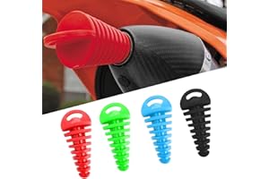 SPRHR 4 Stück Auspuffstopfen Motorrad, Schalldämpfer Auspuff Waschstopfen, Motorrad Schalldämpfer Endrohr, Angepasst an die Meisten Motorräder und Zweitakt Fahrräder (15–37 MM)