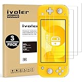 VGUARD Pack de 3 Verre Trempé pour Nintendo Switch Lite, Film Protection en Verre trempé écran Protecteur vitre - Anti Rayures - Ultra Résistant Dureté 9H pour Nintendo Switch Lite