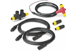 GaiRen NMEA 2000 Starter Kit, Backbone Cables Drop Cables Dual Tees Kits Terminators Marine 2K Network for Lowrance Simrad Garmin Dual Device