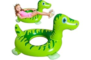 EUPSIIU Dinosaurier Aufblasbare schwimmreifen Baby,Baby Schwimmhilfen Spielzeug, Baby Schwimmen Ring für Kinder,Baby Schwimmhilfe mit Schwimmsitz,Swimtrainer Schwimmtrainer Kinder