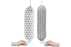 Violotoris 2pcs Plastic Bag Holder, Carrier Bag Storage, Carrier Bag Holder, Dispenser Hanging Storage Bag, Carrier Bag, Holder Storage for Carrier Bag Storage Holder Kitchen Travelling Supplies