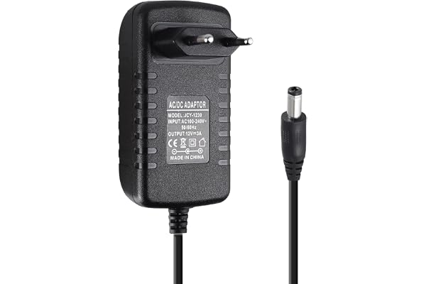 SUCIKORIO 12V 3A Nätadapter Universaltransformator AC 100-240V Till DC 12V 3A 36W Adapter Switchad Nätadapter Euro-kontakt Nä