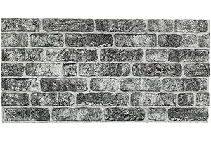 IZODEKOR 3D Wall Panels Brick Effect - Cladding, Stone Look, Styrofoam Facing for Living Room, Kitchen, Bathroom, Balcony, Bedroom, Back of Counter and Teras | Old Town