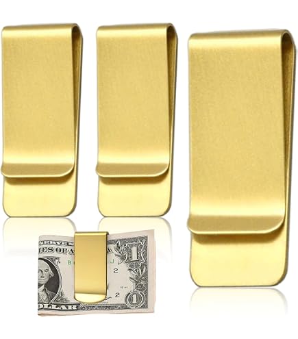 VOSAREA 2 Stücke Geldklammer Edelstahl Männer Geldscheinklammer Silber Metall Geldklammern Money Clip Für Geldscheine Büroklammern Bargeld Dokument