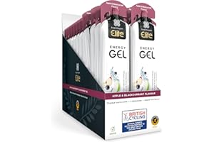 HEALTHSPAN ELITE British Cycling Energy Gels | 25g Dual Source Fast Acting Carbs | 3 Electrolytes- Sodium, Potassium & Calcium | Vegan (Apple & Blackcurrant)
