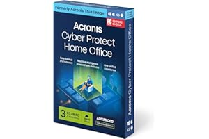 Acronis Cyber Protect Home Office Essentials|Édition Backup|Sauvegardes Flexibles et Cyberprotection de Base|Fonction Primée de Sauvegarde et de Restauration des Données|Boîtier Avec Code|3 Pc/Mac