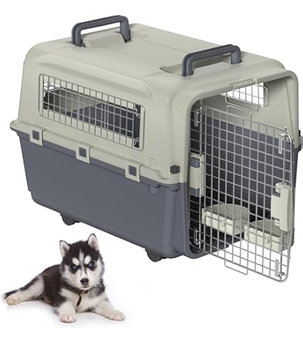 Ferplast Wielen voor katten- en kleine hondendrager CLIPPER, set van 4 zwenkwielen voor stijve drager voor honden en katten, accessoires voor huisdierendragers