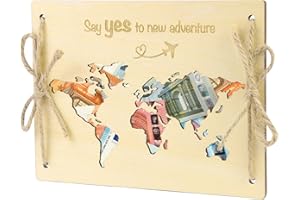 LOVLEY Carte de Félicitations Mariage Originale en Bois | Anniversaire & Enveloppe Cadeaux Mariage, Saint-Valentin (Carte du Monde)