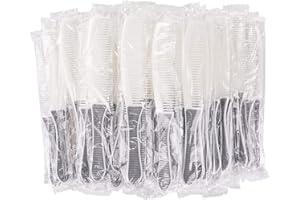 LOMGWUMY Pettini alla rinfusa, raffinati e durevoli confezionati singolarmente. Pettini usa e getta confezionati singolarmente, adatti per hotel, rifugi, senzatetto, case di cura,beneficenza(100 pezzi,grigio)