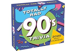 SELLERS PUBLISHING, INC. Totally Rad 90s Trivia Desk Calendar 2025
