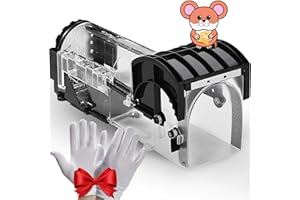 BXLIVE Mouse Trap, Humane Traps for Indoors, Rodent Control Trap High Sensitive No Kill, Mousetrap Friendly Kids & Pet, Professional Mice Catcher Reusable Easy to Use