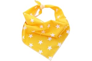 Pet Pooch Boutique Star Bandana para Perro, tamaño Mediano/Grande, Amarillo