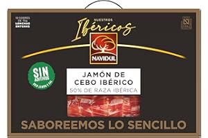 Navidul - Maletín de Jamón de Cebo Ibérico (50% raza ibérica) freshpack envasado al vacío - 10x70g