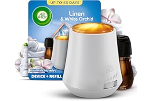 AIRWICK Air Wick Linen & Petals |Essential Mist Aroma Kit | 1 x 20ml |1x Diffuser & 1x Bottle|Natural Essential Oils