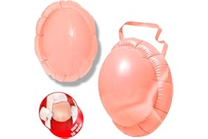 Dreamzfit - Santa Belly Costume Fake Belly Unisex Christmas Costume Accessory Dress Up Stage Props Halloween Theme Inflatable Blow-Up Party Decoration