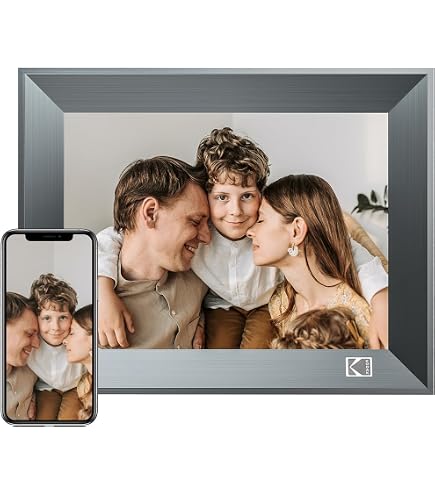 Produktbild von Digitaler Bilderrahen 10.1 Zoll, KODAK WLAN Digitale Bilderrahen 1013W, Hölzern Elektronischer