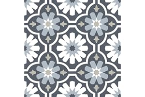 FloorPops FP2944 Sevilla płytki podłogowe typu Peel & Stick, szare, 152 cm dł. x 61 cm szer. x 0,2 cm T