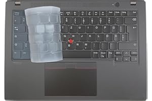 MiNGFi TPU Clavier Coque de Protection/Couverture pour Lenovo ThinkPad 14" X1 Carbon Gen11/10(2023/2022) T14/T14s Gen3(2022) L14/P14s Gen3 X1 Yoga Gen 8/7(2023 2022) EU/ISO Clavier - Transparent
