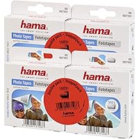 Hama Fototapes (2000 Stück, 2-seitig selbstklebend, Spenderbox, säurefrei, lösemittelfrei, geeignet für Alben…
