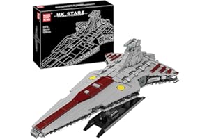 Mould King 21074 Super Destroyer Star Ship modèle, Avengers Classe République Attaque Cruiser Bloc Jouet, Peut Construire Un modèle de Jouet UCS Collector Toy Kit Adulte 1320 pièces
