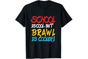 LETS BRAWL! SCHOOL-COOL-BRAWL-COOLER FOR ALL STARS Lets BRAWL! School is cool but brawl is cooler-lets be stars Maglietta
