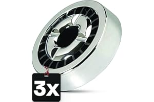 ‎PRAKNU Praknu 3 Gluttöter Aschenbecher für Draußen Silber - Windgeschützt - Spülmaschinenfest - Wetterfest - Für Indoor und Outdoor