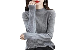 Zozogag Damen-Strickpullover Aus Merinowolle Und Kaschmir Mit Rollkragen, Langärmlig, Pullover, Oberteil