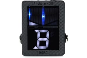 Korg - PB-XS Pitchblack X Series - Kompaktowy tuner pedałowy do gitary basowej/basowej - czarny