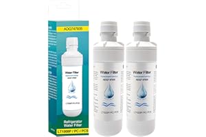 WRIOL 2Pcs LT1000P ADQ747935 MDJ64844601 Filtro Dell'acqua Del Frigorifero, Sostituzione Per LT1000P/ PC/PCS, LFXS26596S, LFXS28596S, LFXC22526S, ADQ74793501, ADQ74793502, Kenmore 46-9980