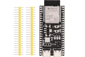 iHaospace Microcontrollore Dual USB Type-C ESP32 S3 N16R8 con 16 MB di memoria flash esterna, 8 MB PSRAM, ESP32-S3-DevKitC-1, ESP32-S3 modulo di sviluppo Board