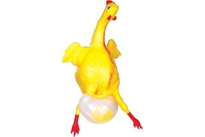 TOBAR Toyday Pollo di Gomma Che depone Uova [Importato da UK]