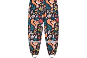 SEVEN BB Garçons Filles Pantalon De Pluie Enfants Imperméable sur Pantalon Tout-Petit Dinosaure Arc-en-Chien Renard Papillon Fleur Lapin Panda Pantalon De Pluie Garçons Filles Vêtements De Pluie