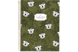 Miquelrius 47987 – Quaderno a spirale A4, copertina rigida, 120 fogli a quadretti interni, 4 colori Jordi Labanda Koala