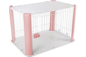 IRIS Cage métallique pour Chiens avec Toit grillagé
