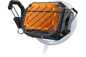 SUPCASE Fodral för AirPods Pro 3 med lås och Karabin, [Stödjer Trådlös Laddning] Skyddande Skal mot Repor för AirPods Pro 3:e