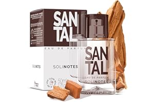 SOLINOTES Białe perfumy sandałowe dla mężczyzn, woda perfumowana, delikatna i kojąca esencja kwiatowa, wyprodukowane we Francji, wegańskie, 50 ml