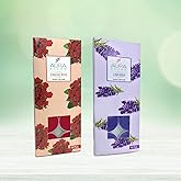 AuraDecor Wax Pack of 20 Fragrance Tealight Candles || Spa Candles || 3 Hours Burning Time (Rose & Lavender)