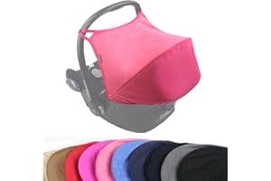 BAMBINIWELT Sonnenverdeck UV50+ für Maxi-Cosi Cabriofix, Sonnendach Babyschale, Autositz VELOUR (rosa VELOUR) XX