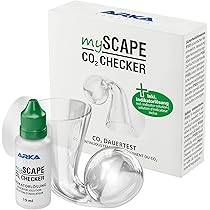 Cyrank CO2 Blasenzähler Für Aquarium - Glas Blasenzähler Mit Saugnapf Für Pflanzenbecken