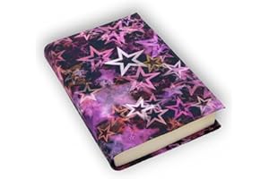 ANVAL Custodia per libro, regolabile, protezione per libri, impermeabile, adattabile a qualsiasi spessore, copertina a libro stampata - 4 diverse misure. (145, XL)