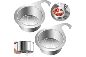 DTXYBC Siebkorb Aus Edelstahl In Schwanenform, 2 pcs Multi-Functional Drain Basket, Siebkorb SpüLe Edelstahl, Sieb für Spülbecken, Neuest Siebkorb aus Edelstahl für Küche Müll Entsorgen
