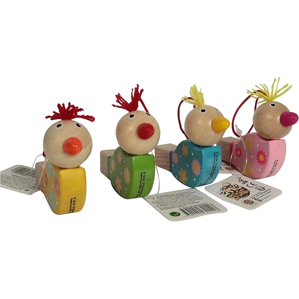 Lot De 3 Sifflets à Coucou En Bois GICO - Jouet Anniversaire Enfant | Longueur 12 Cm