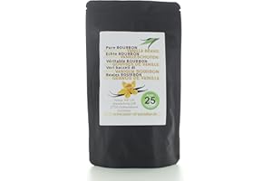 VAYNILLA Vainas de vainilla Bourbon (25 unidades - 12-13 cm) 100% natural de Madagascar, frescas y jugosas, alto contenido de vainilla, vainilla gourmet superior