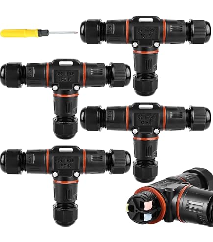 Cavo con connettore impermeabile 12V-24V - IP68 - M8 - Maschio - Femmina 4x0,3mm2 – ø12mm
