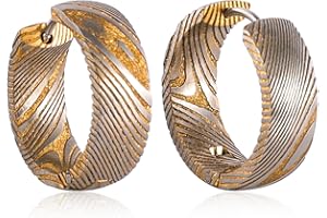 JMFENFA Titan Ohrringe für empfindliche Ohren, Titan Creolen für M?nner Frauen, hypoallergene Titan Ohrringe